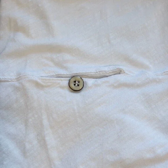 Habitat Long Sleeve Top Tunic Lagenlook Boho Coastal Casual White Size Medium - Picture 9 of 13